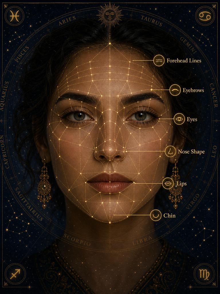 AI face reading portrait